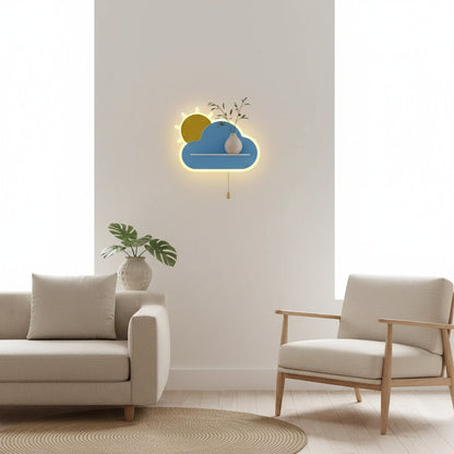 Vegglampe i et skandinavisk hjem