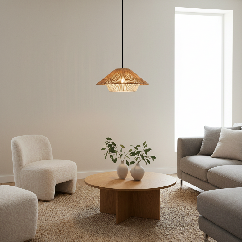 Rottingpendel i et skandinavisk hjem