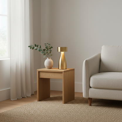 Bordlampe i et skandinavisk hjem