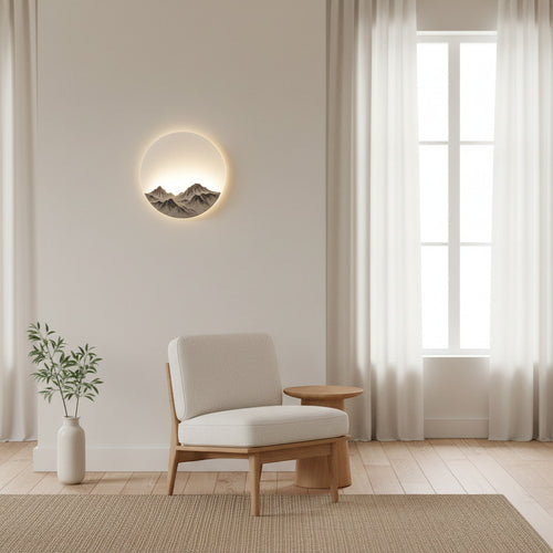Vegglampe i et skandinavisk hjem