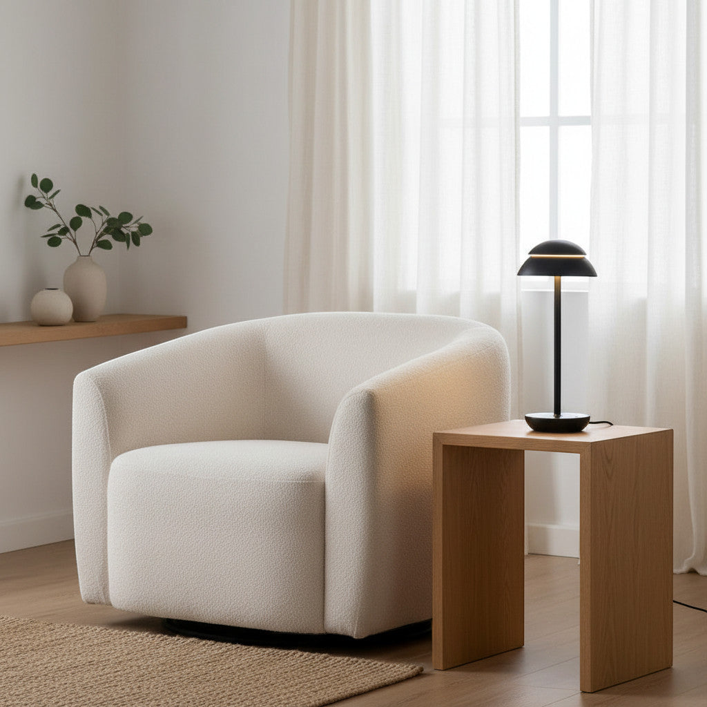 Bordlampe i et skandinavisk hjem