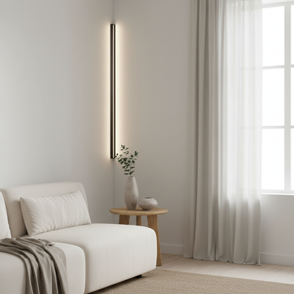 Vegglampe i et skandinavisk hjem