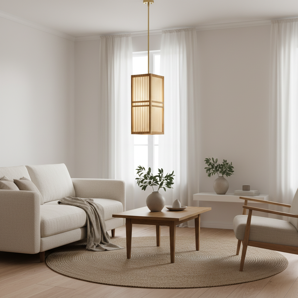 Rottingpendel i et skandinavisk hjem
