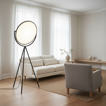 Gulvlampe i et skandinavisk hjem