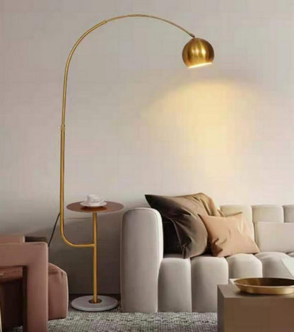 LYS Buegulvlampe med marmorfot